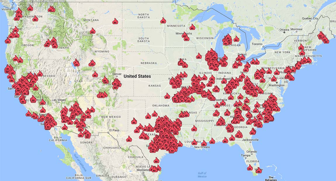 Customer Map • Fire Recovery USA